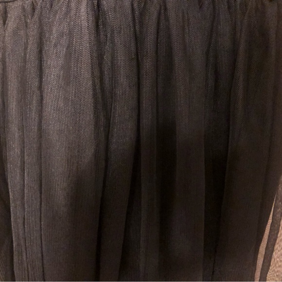 Mini Black Dress with Tulle Skirt - Picture 3 of 5